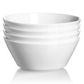 White Ceramic Soup Bowls Set of 4 L7974