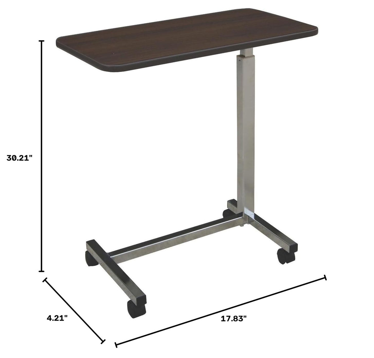 Adjustable Overbed Table with Wheels W944