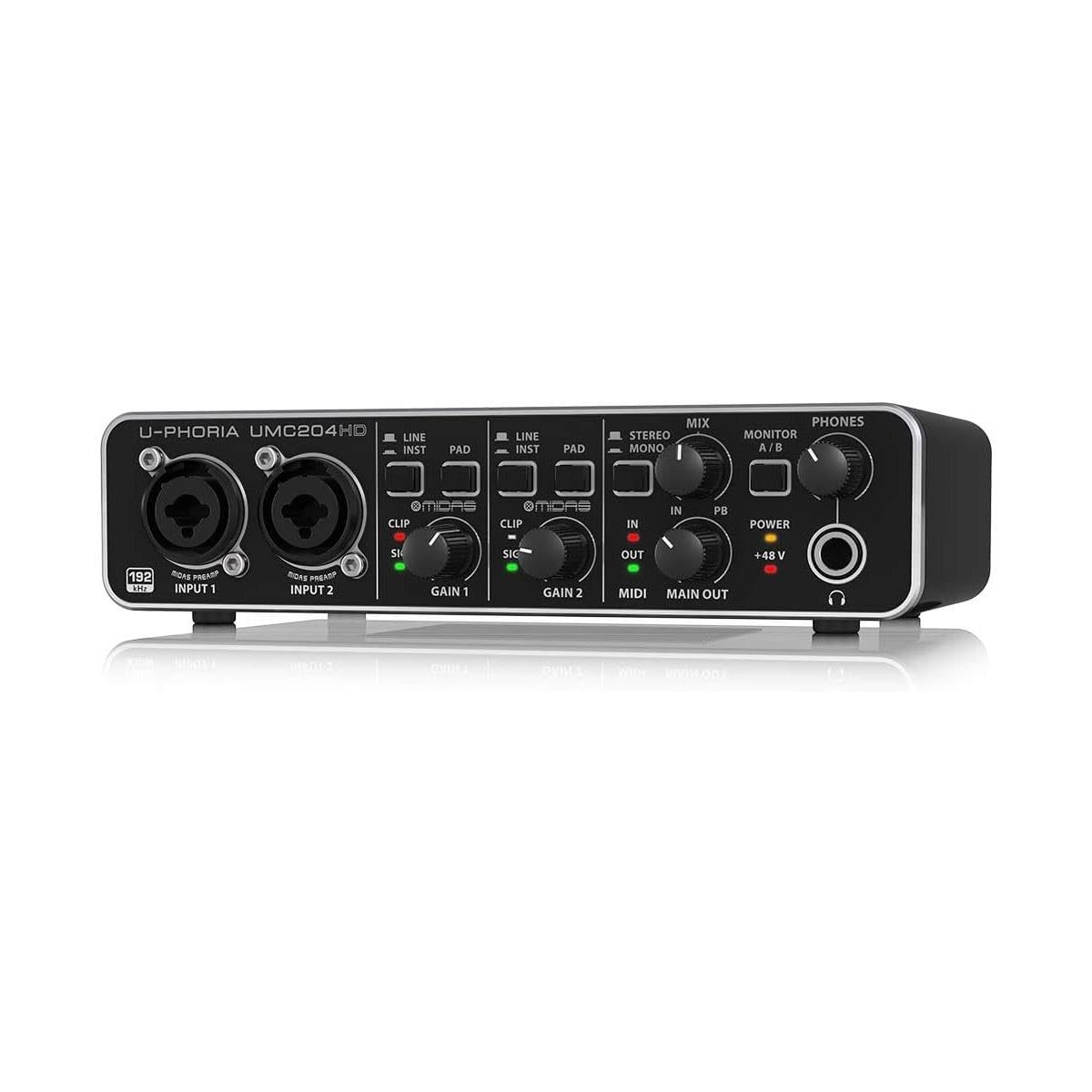24-Bit/192 kHz USB Audio/MIDI Interface with Mic Preamplifiers I333