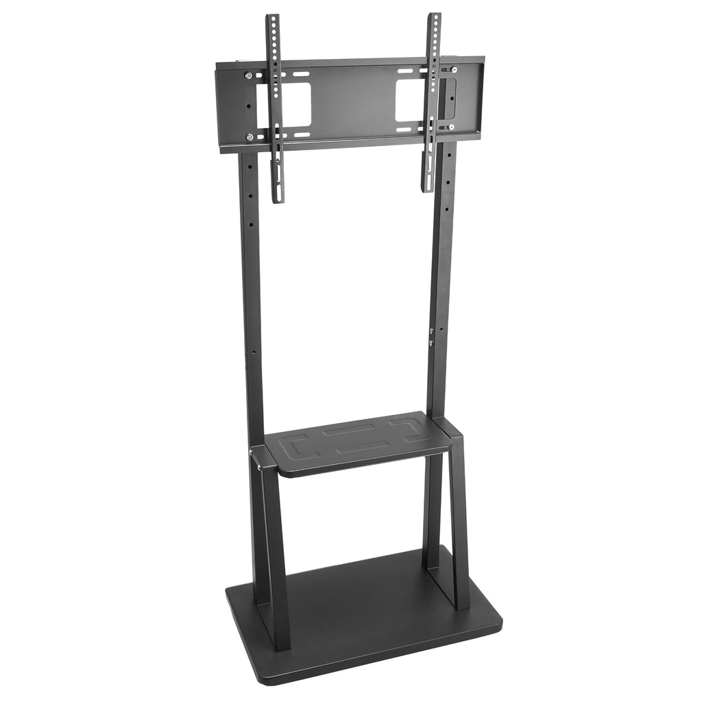Rolling TV Stand for 32-75 Inch Screens, Height Adjustable with Tray A21895