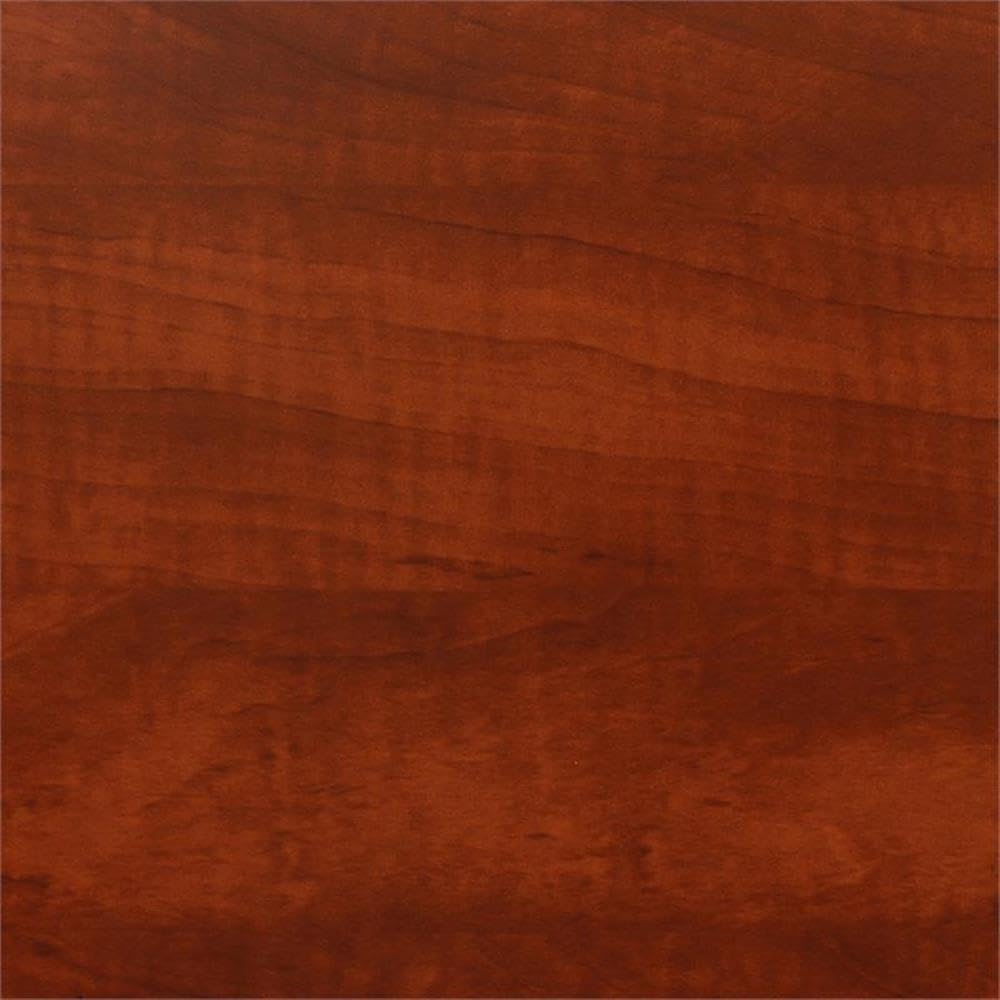 30" Square Folding Breakroom Table Reversible Cherry Maple Top Black Steel Legs Q24617