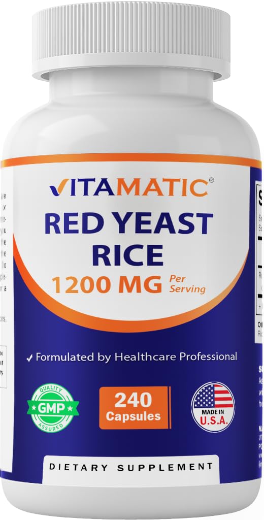 Red Yeast Rice 1200 mg 240 Veg Capsules R42894