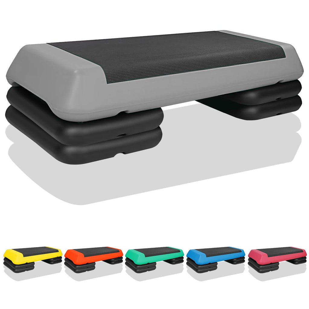 Adjustable Aerobic Stepper with 4 Risers Y10530