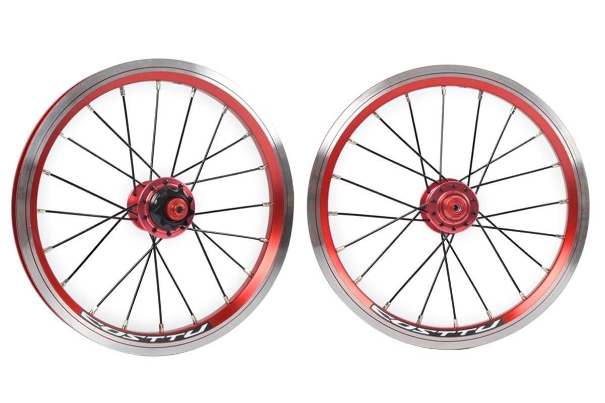 14/16 Inch Double-Wall Alloy Rim Bike Wheelset B55747