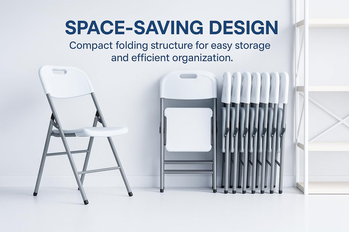 White Folding Chair Set of 50 D526