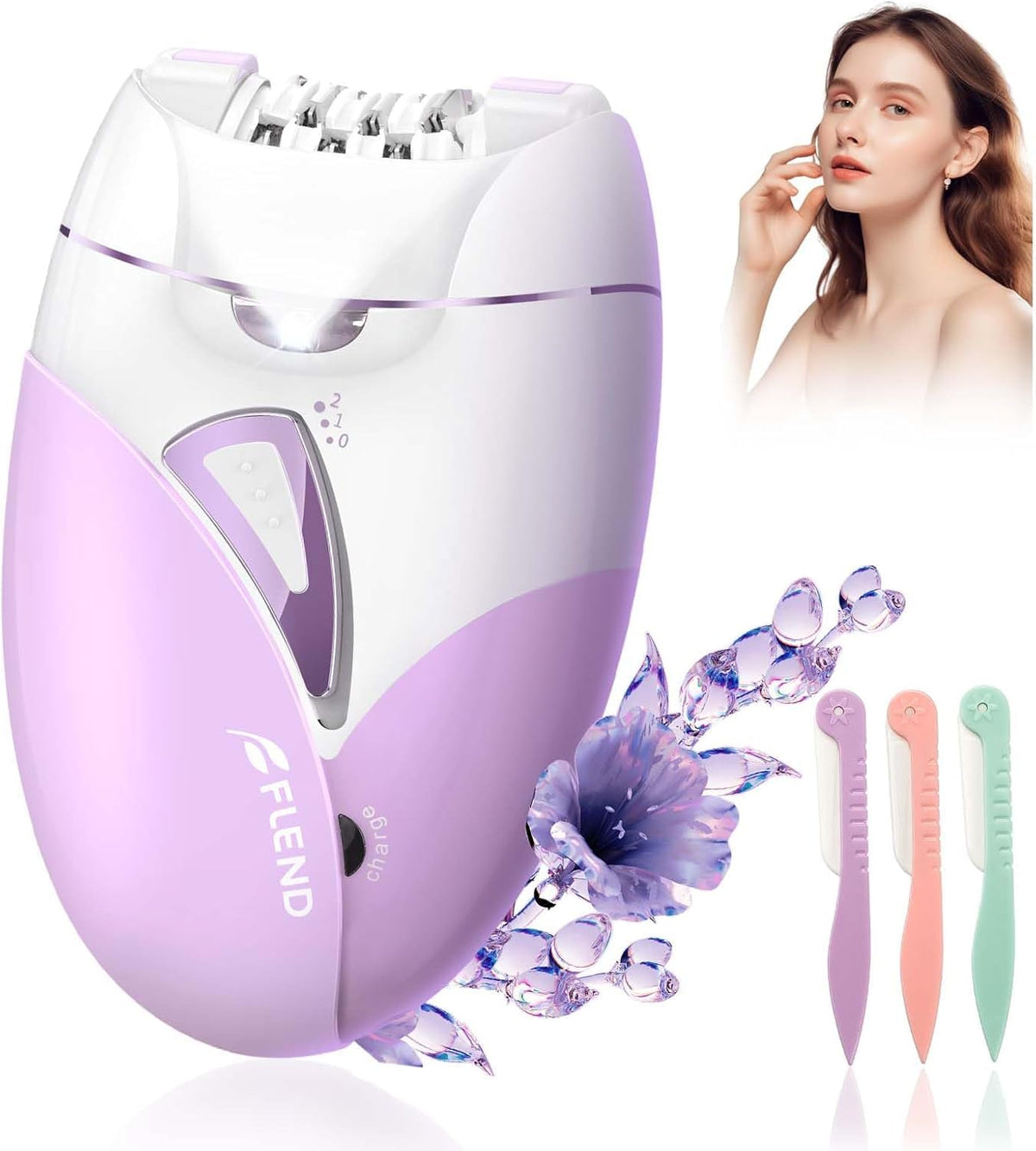 2-Speed Adjustable Epilator with 36 Tweezers T827