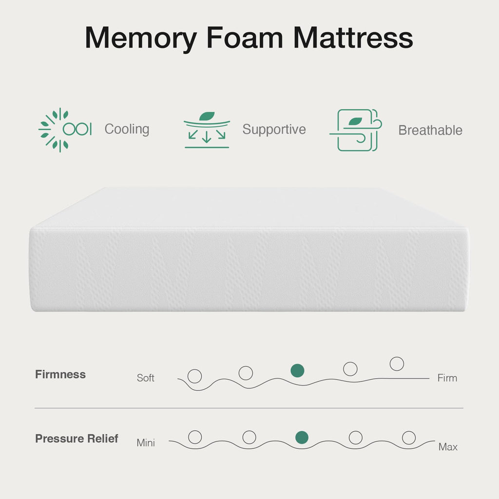 10 Inch Gel Memory Foam Full Mattress G869489