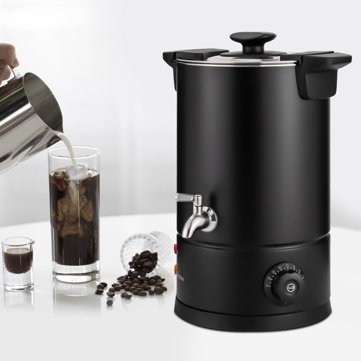 8L Electric Stainless Steel Coffee Urn Q685