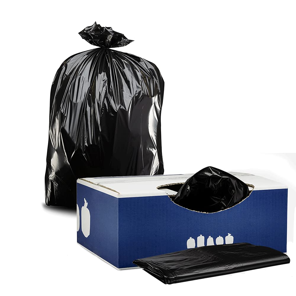 40-45 Gallon Black 2.0 Mil Trash Bags 100 Count J707314