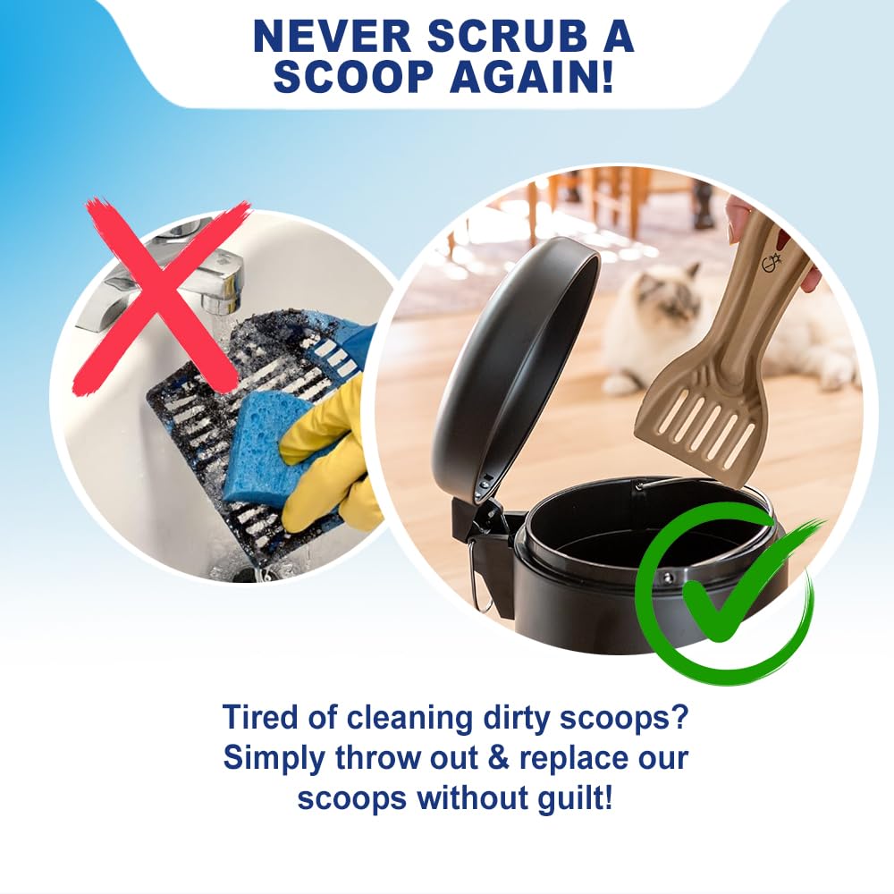 Disposable Cat & Rabbit Litter Scoops 6-Pack Q75292