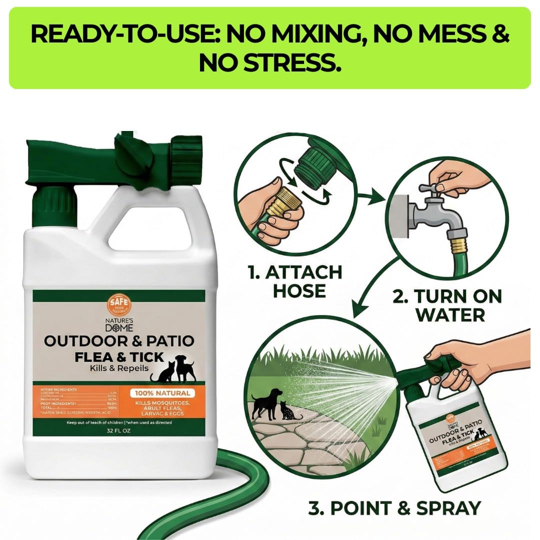 32 oz Hose-End Outdoor Flea & Tick Spray U5095