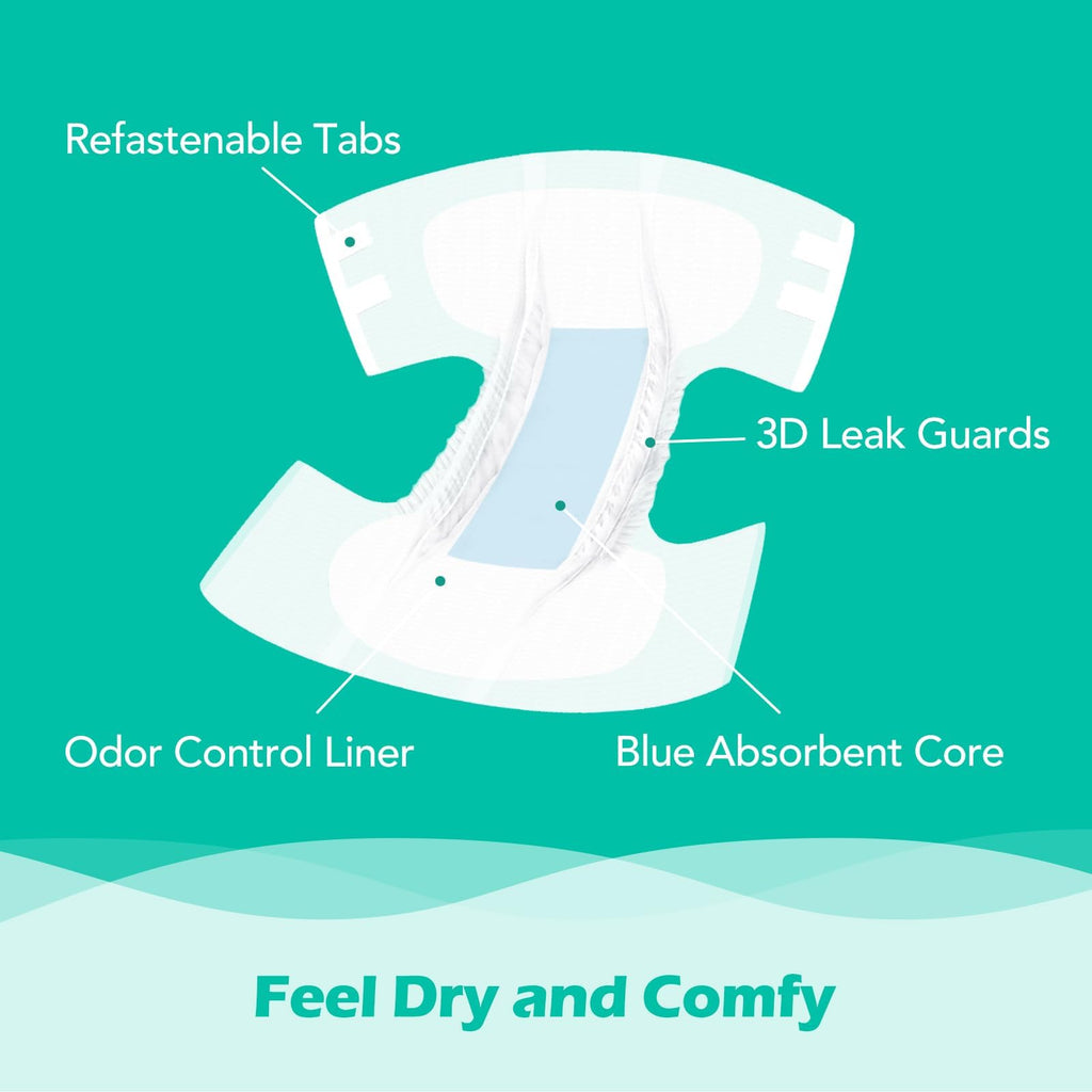 Adult Diapers L 15 Count & Overnight Adult Diapers L 12 Count Y617