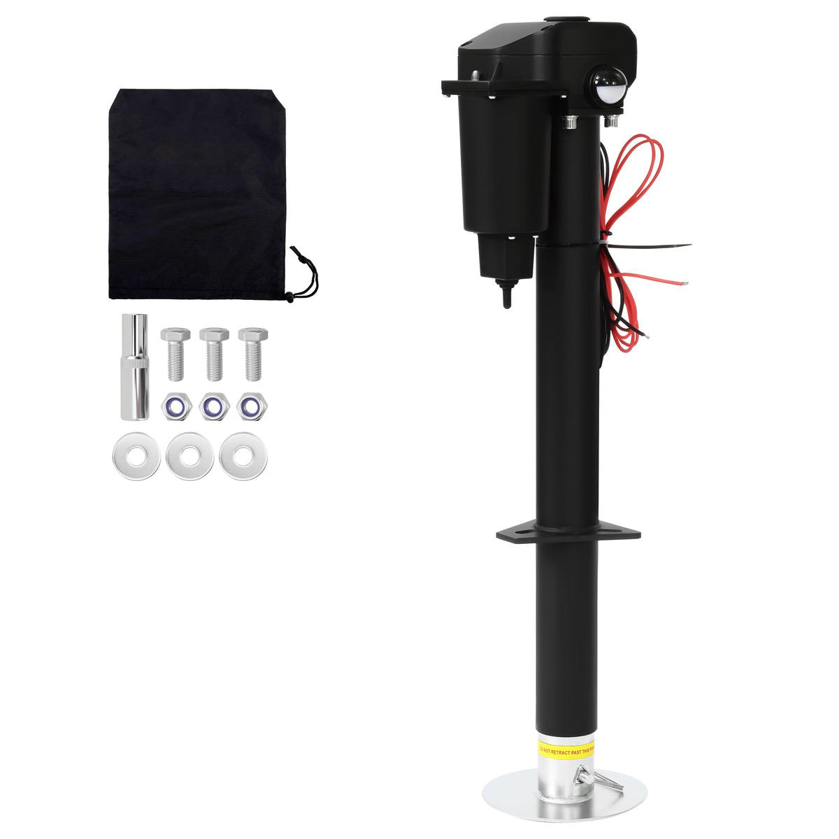 12V 3500lb Electric Tongue Jack with Drop Foot & LED Light I490