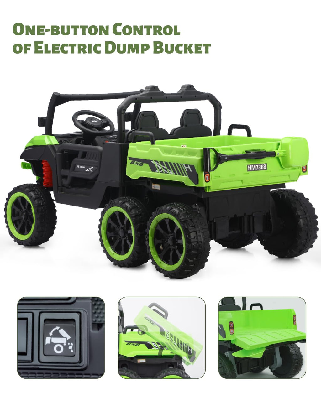 24V 2 Seater Ride on Dump Truck A358