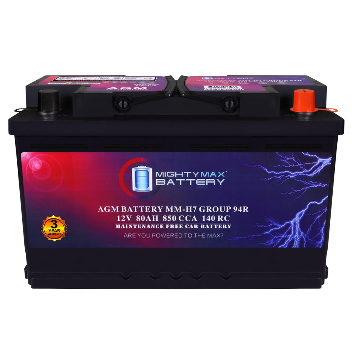 12V 80AH 850 CCA Replacement Battery K768343
