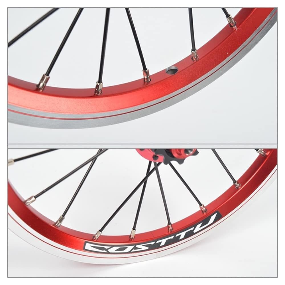 14/16 Inch Double-Wall Alloy Rim Bike Wheelset B55747