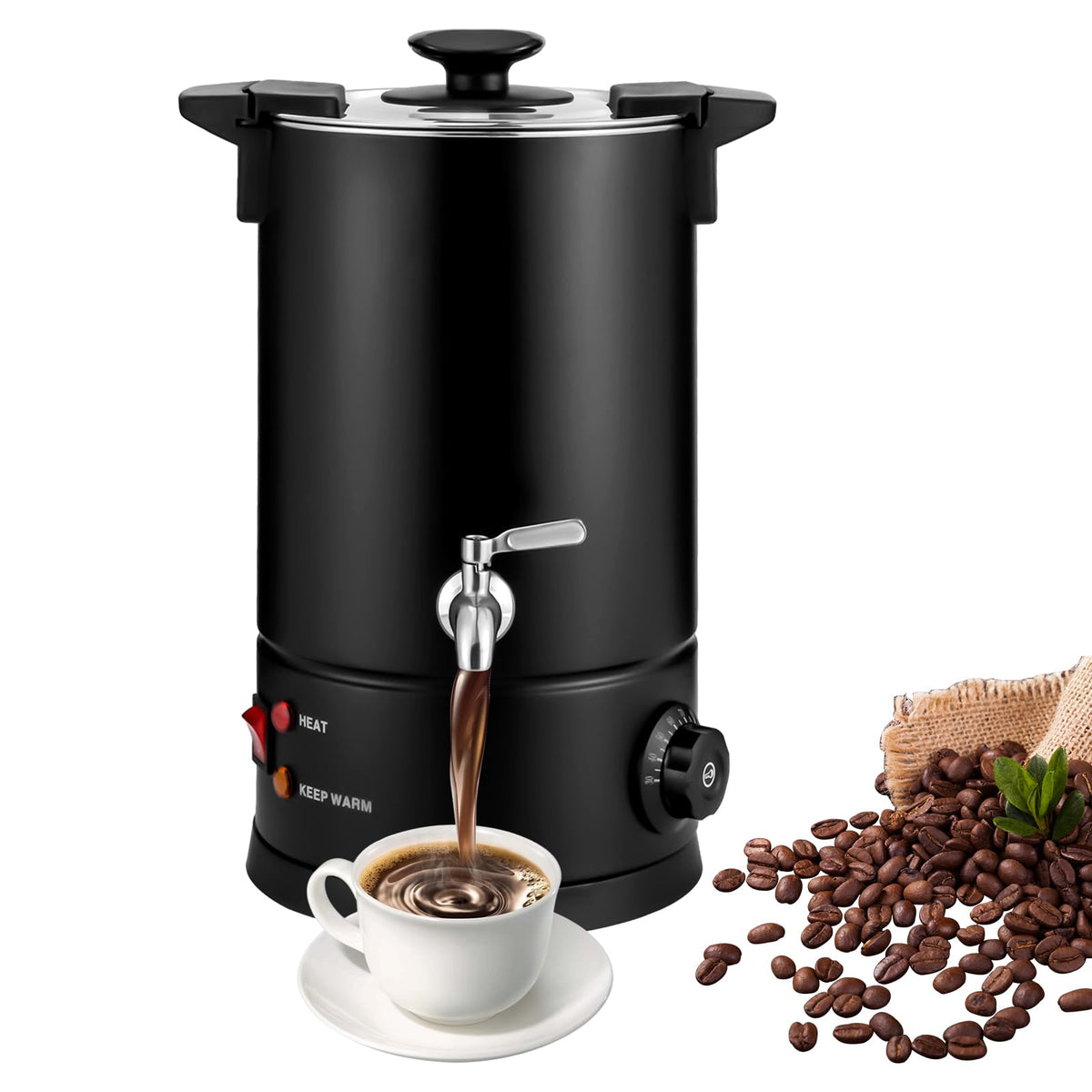 8L Electric Stainless Steel Coffee Urn Q685