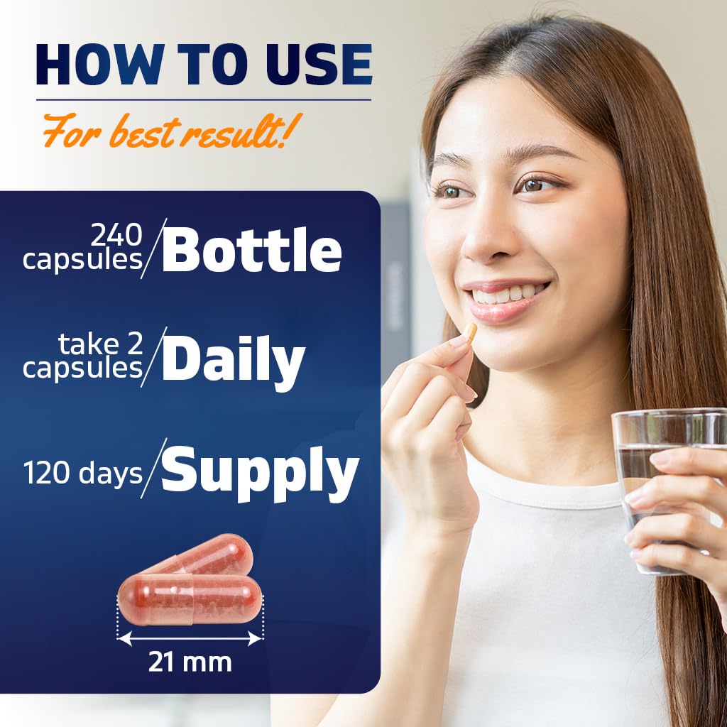 Red Yeast Rice 1200 mg 240 Veg Capsules R42894