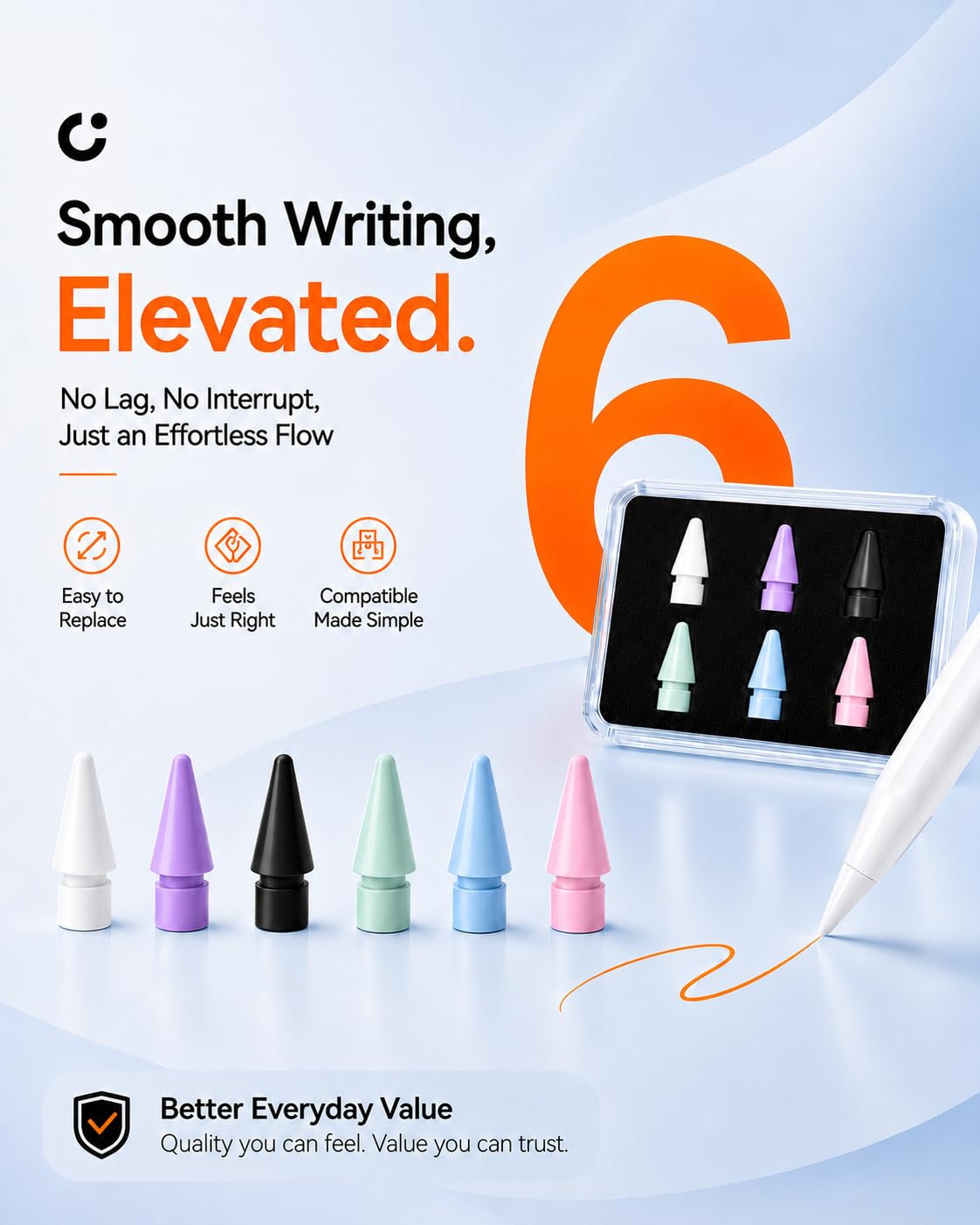 Replacement Pencil Tips 6 Pack V69353