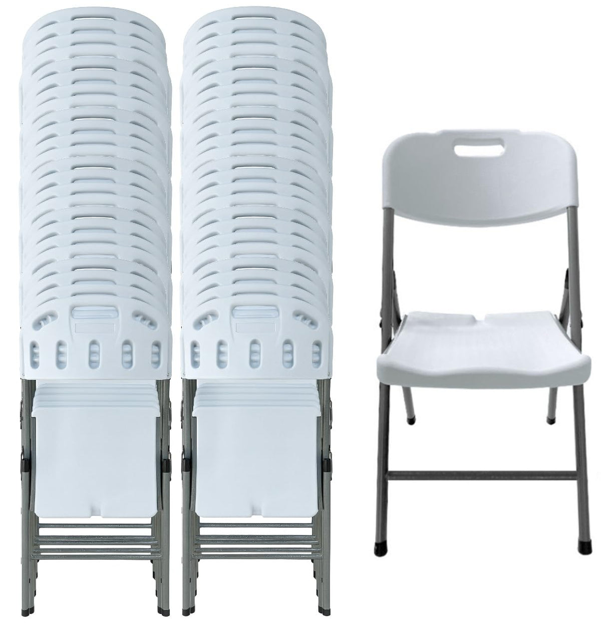 White Folding Chair Set of 50 D526