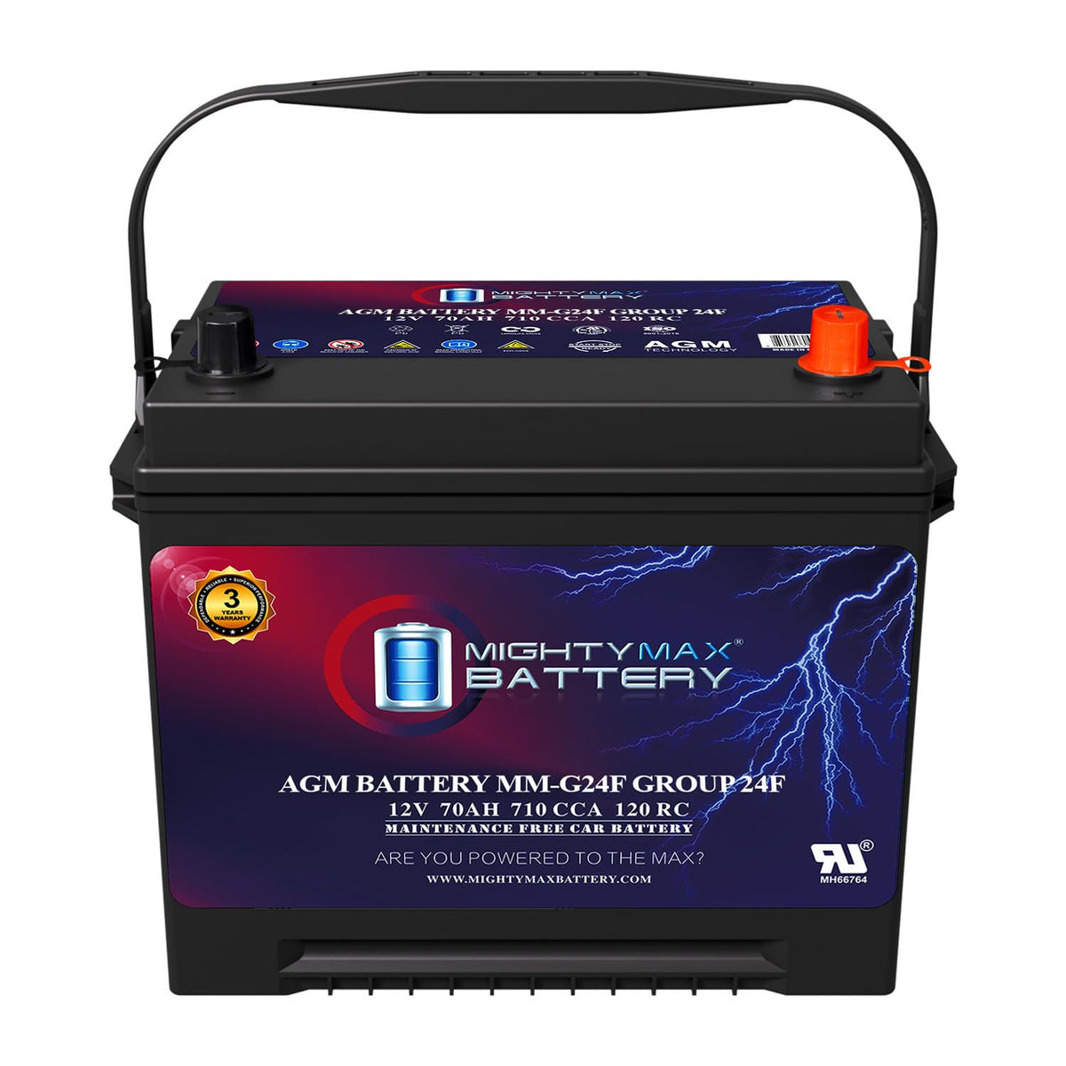 12V 70Ah AGM Replacement Battery W5706