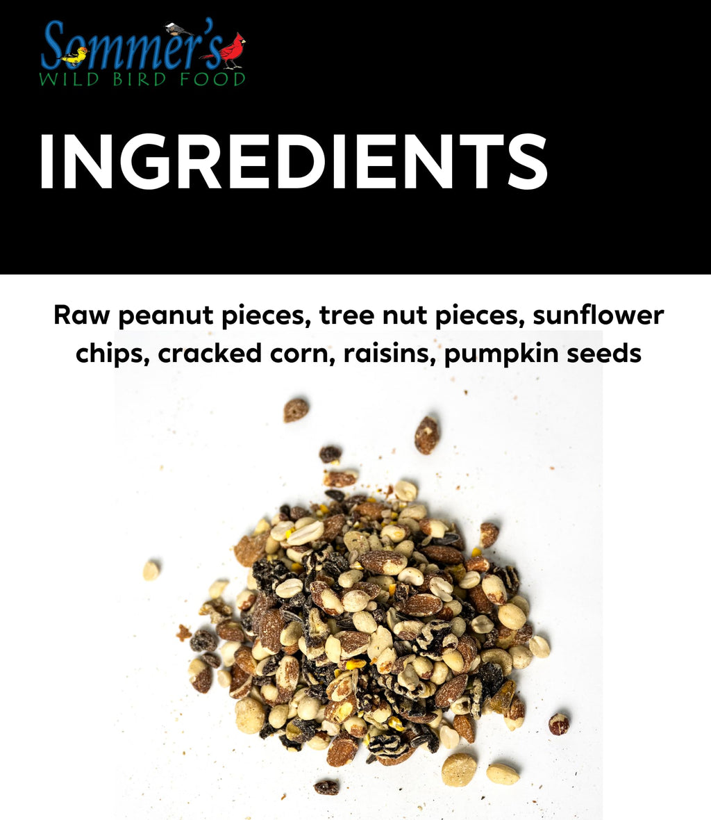 Bird Seed, 20 lb, Nut & Sunflower Seed Blend I9872
