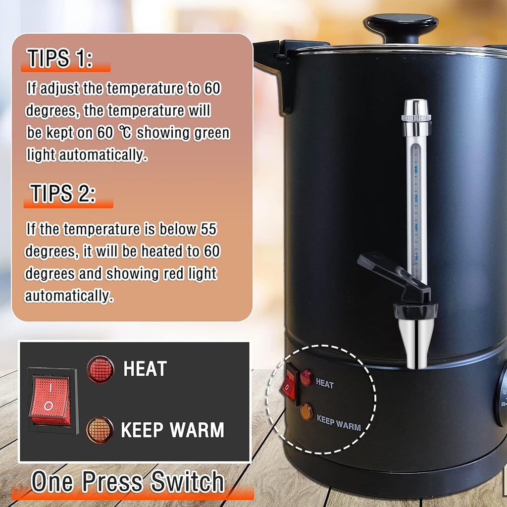 50-Cup Stainless Steel Commercial Coffee Urn P553