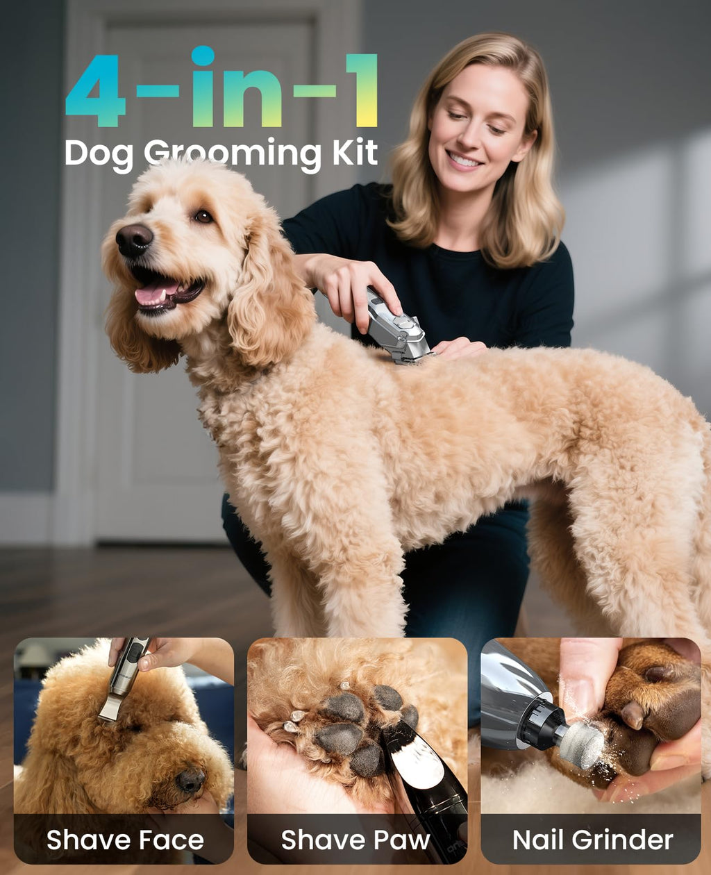 Dog Grooming Clippers 4-in-1 Kit C791049