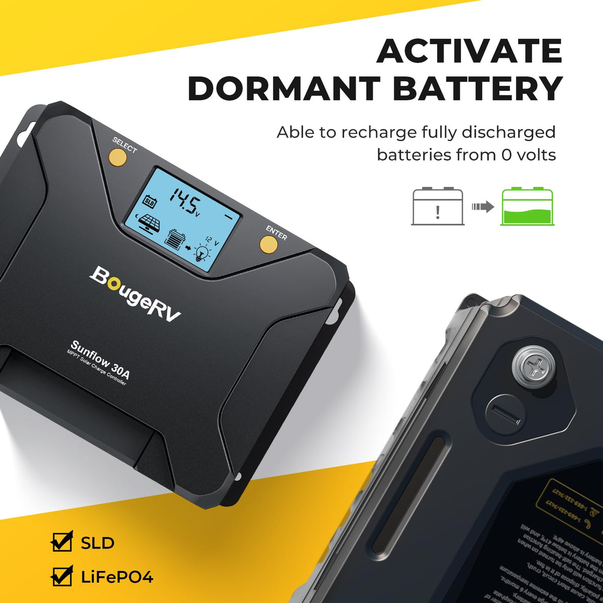30A MPPT Solar Charge Controller with APP Control O929