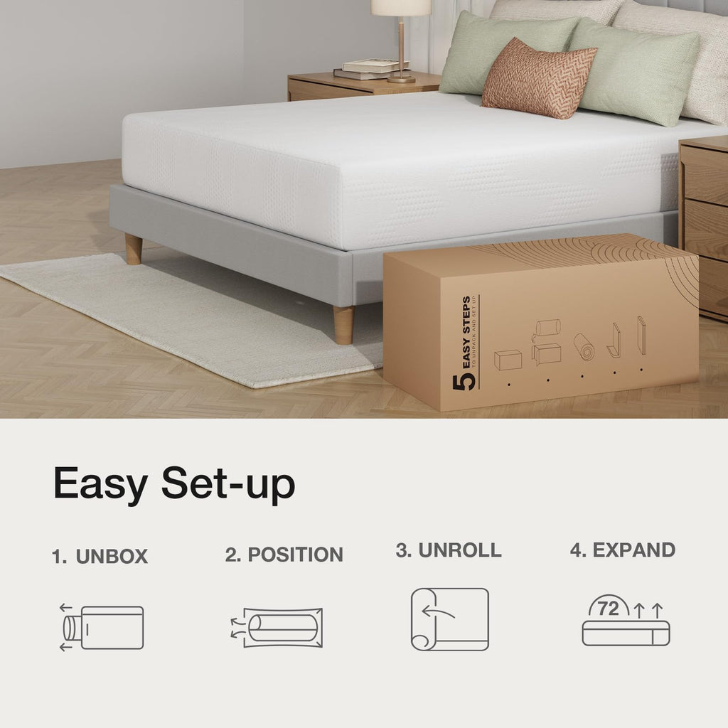 10 Inch Gel Memory Foam Full Mattress G869489