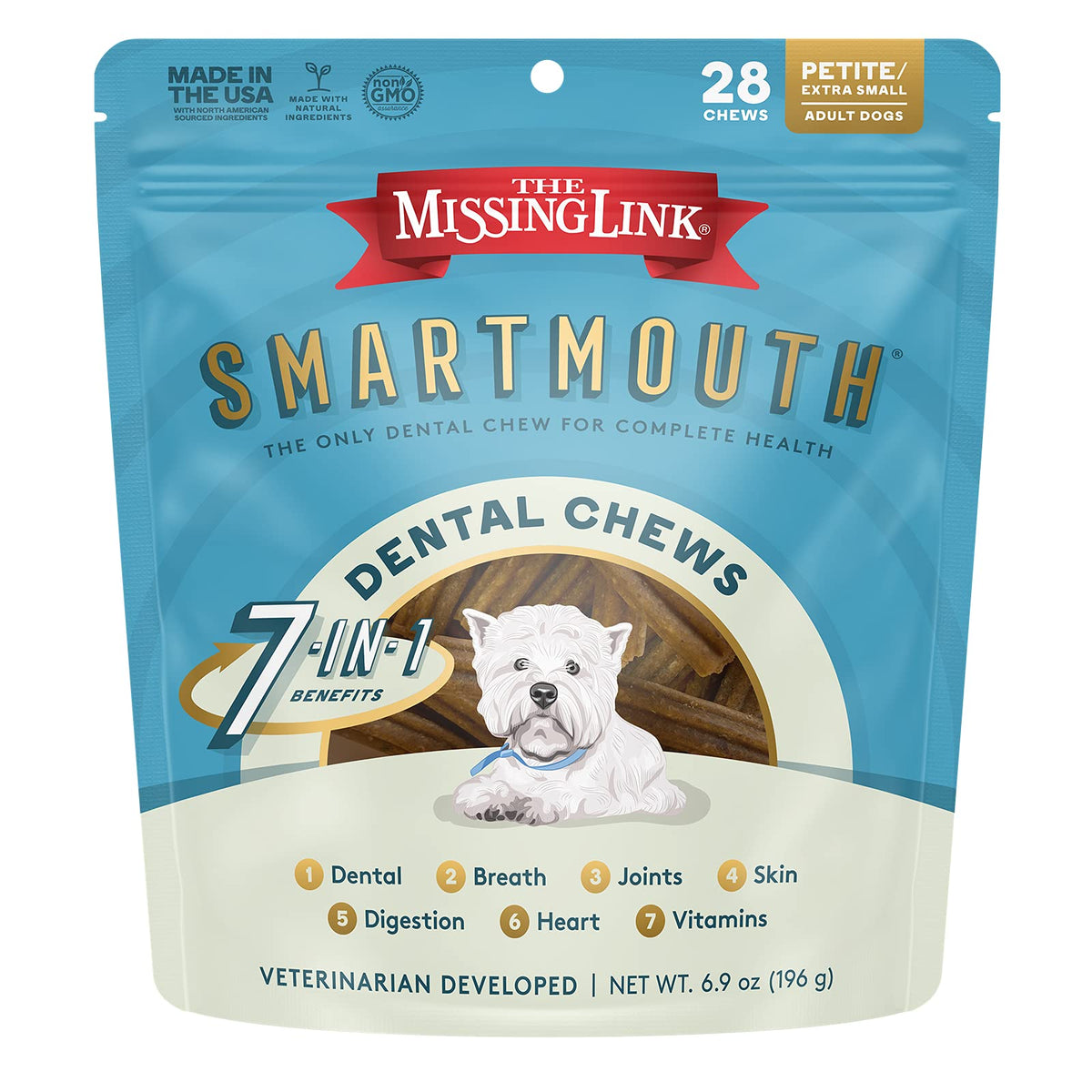 Vet Developed Dental Chew Treats 28 Ct Z3873