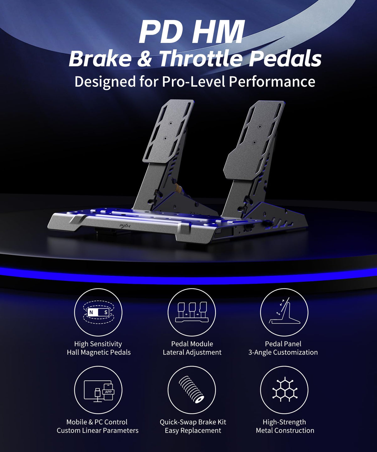 Sim Racing Pedals 2-Pedal Set N35396