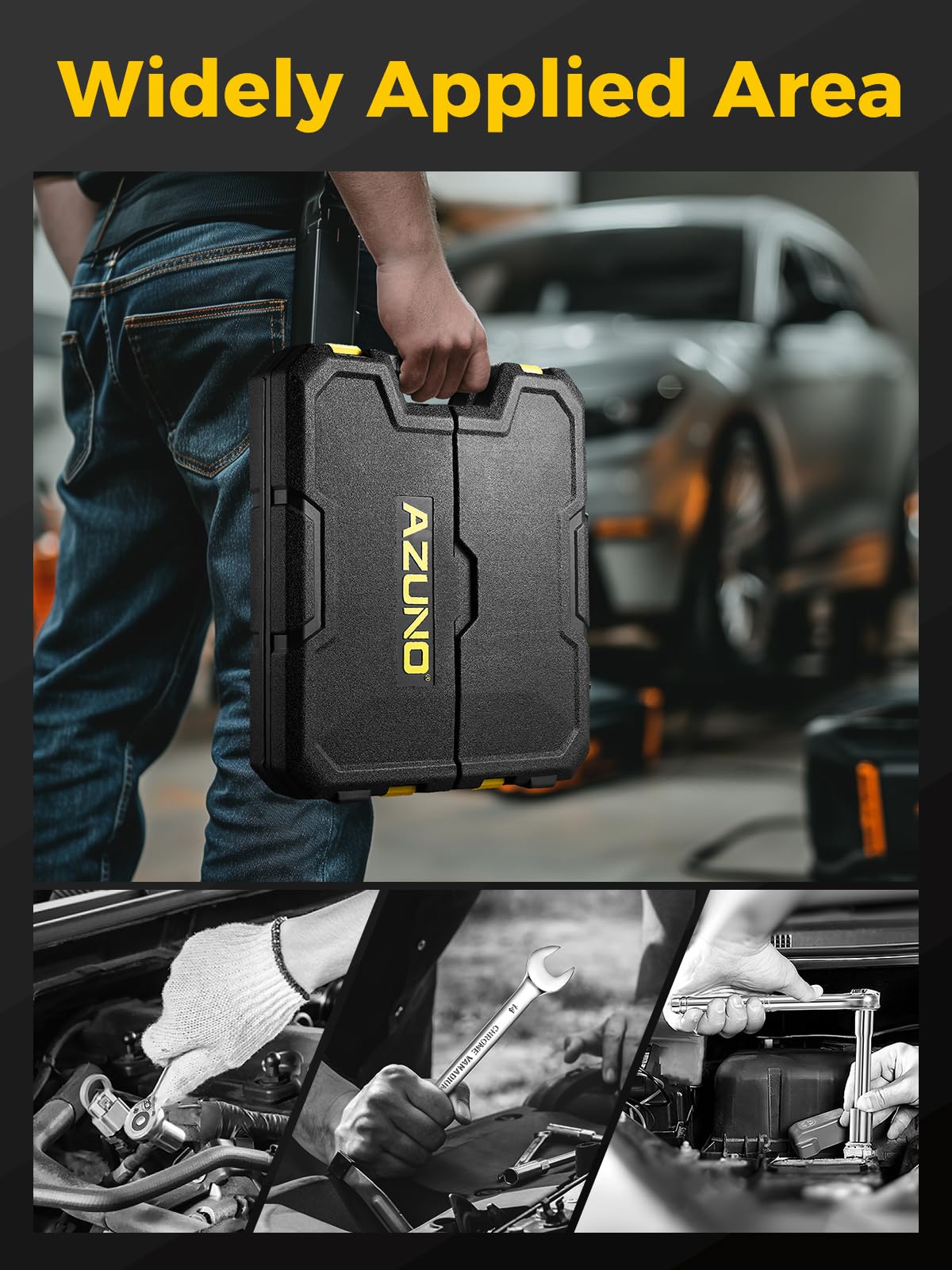 203-Piece SAE/Metric Mechanics Tool Set V519