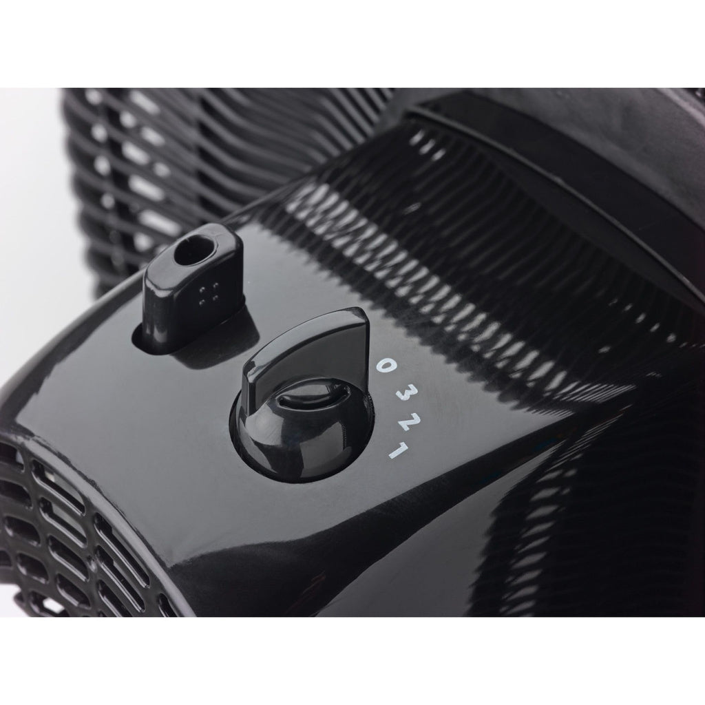 16" Oscillating Pedestal Fan with Adjustable Height and Tilt-Back Head, Black R757401
