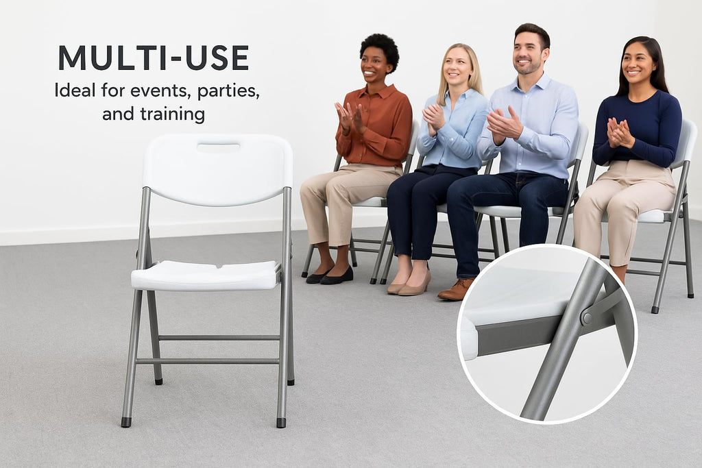 White Folding Chair Set of 50 D526
