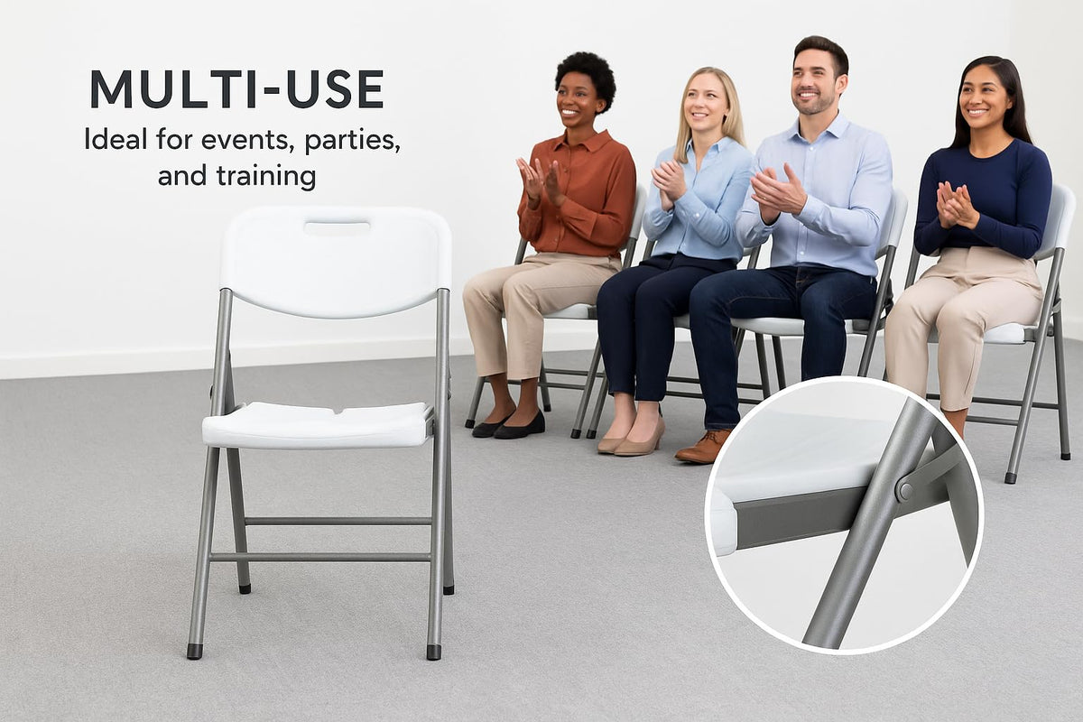 White Folding Chair Set of 50 D526