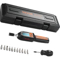 1/4" Drive Digital Torque Screwdriver with LCD, Bits & Case F354