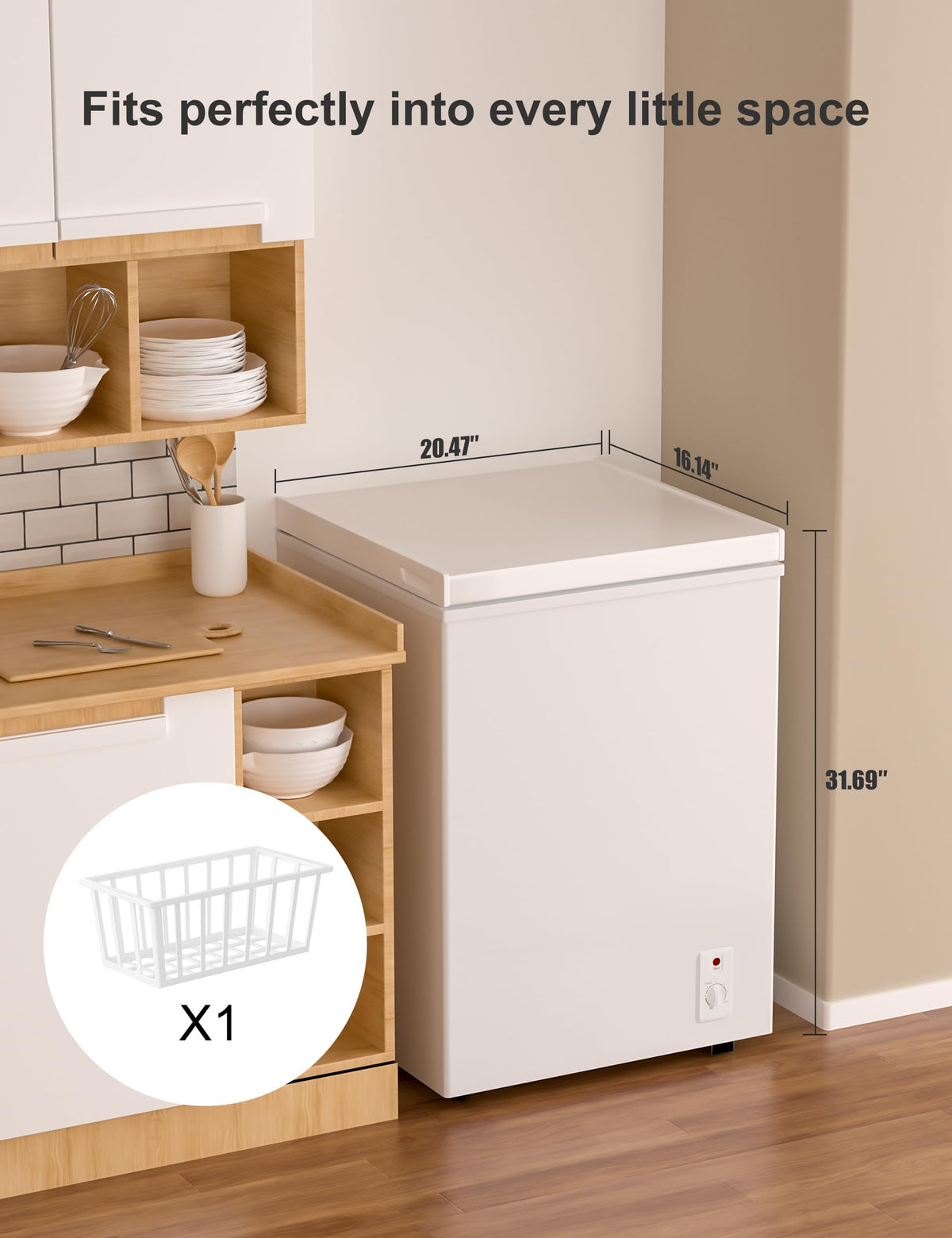 5.0 Cu Ft Compact Chest Freezer G15994