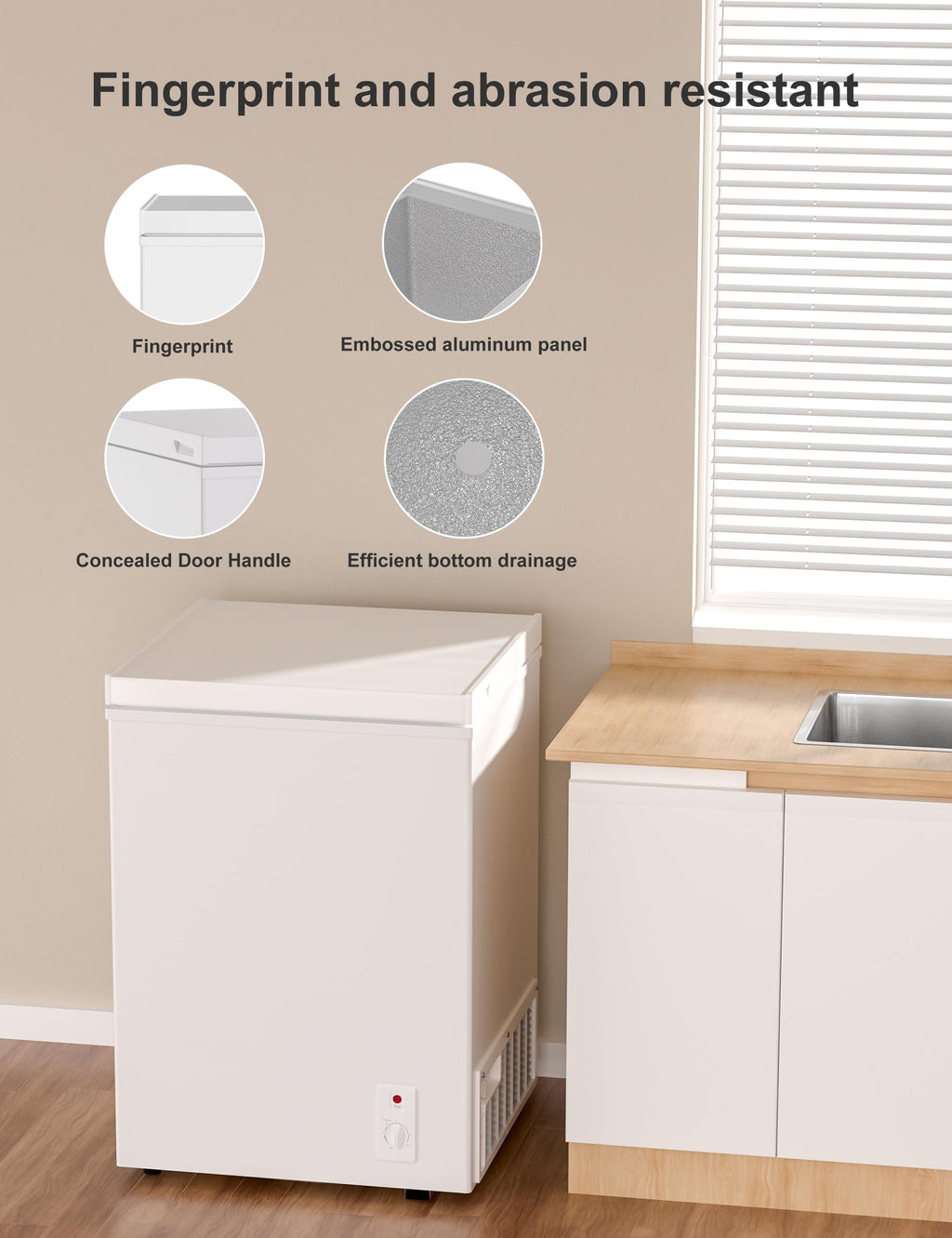 5.0 Cu Ft Compact Chest Freezer G15994