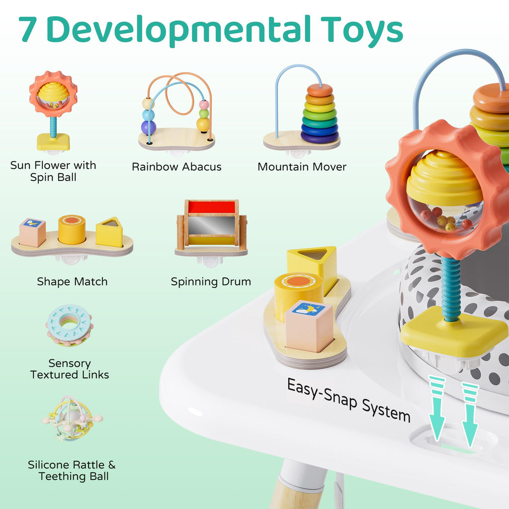 3-Stage Baby Activity Center with 7 Interactive Toys I382690