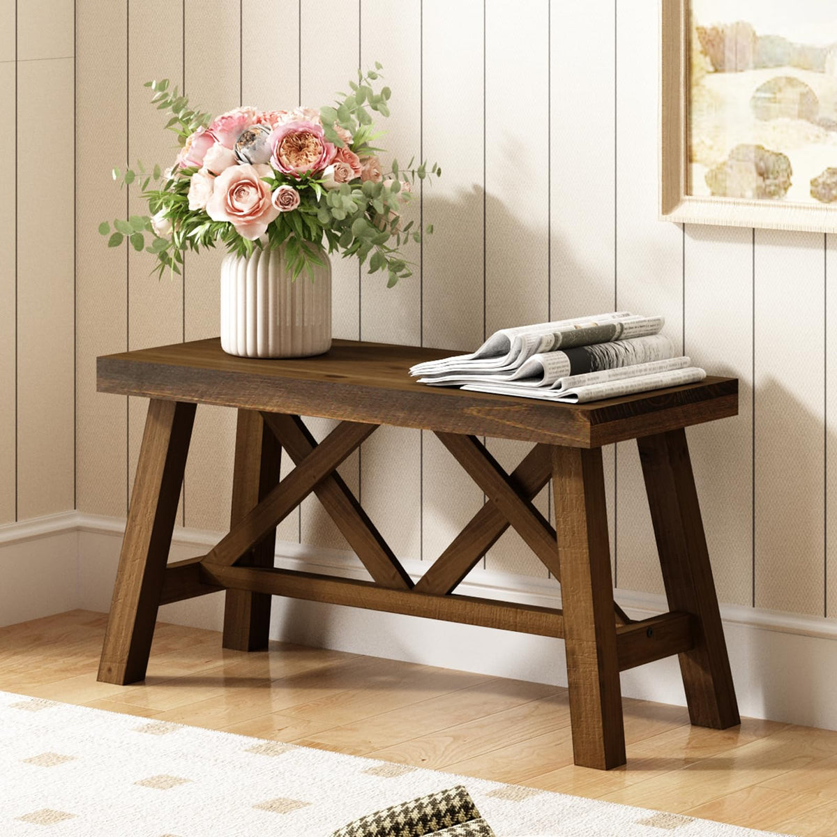 30" Solid Wood Bench Z28076