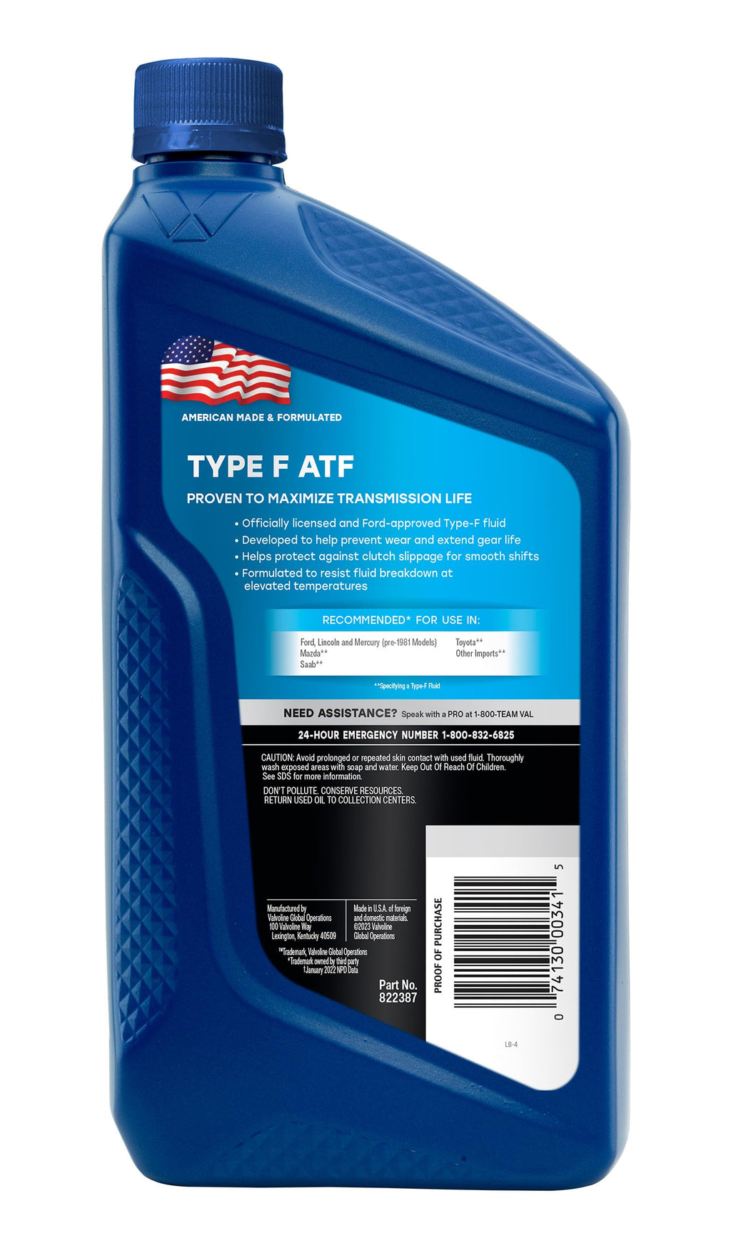Type F Automatic Transmission Fluid 1 Quart L165965