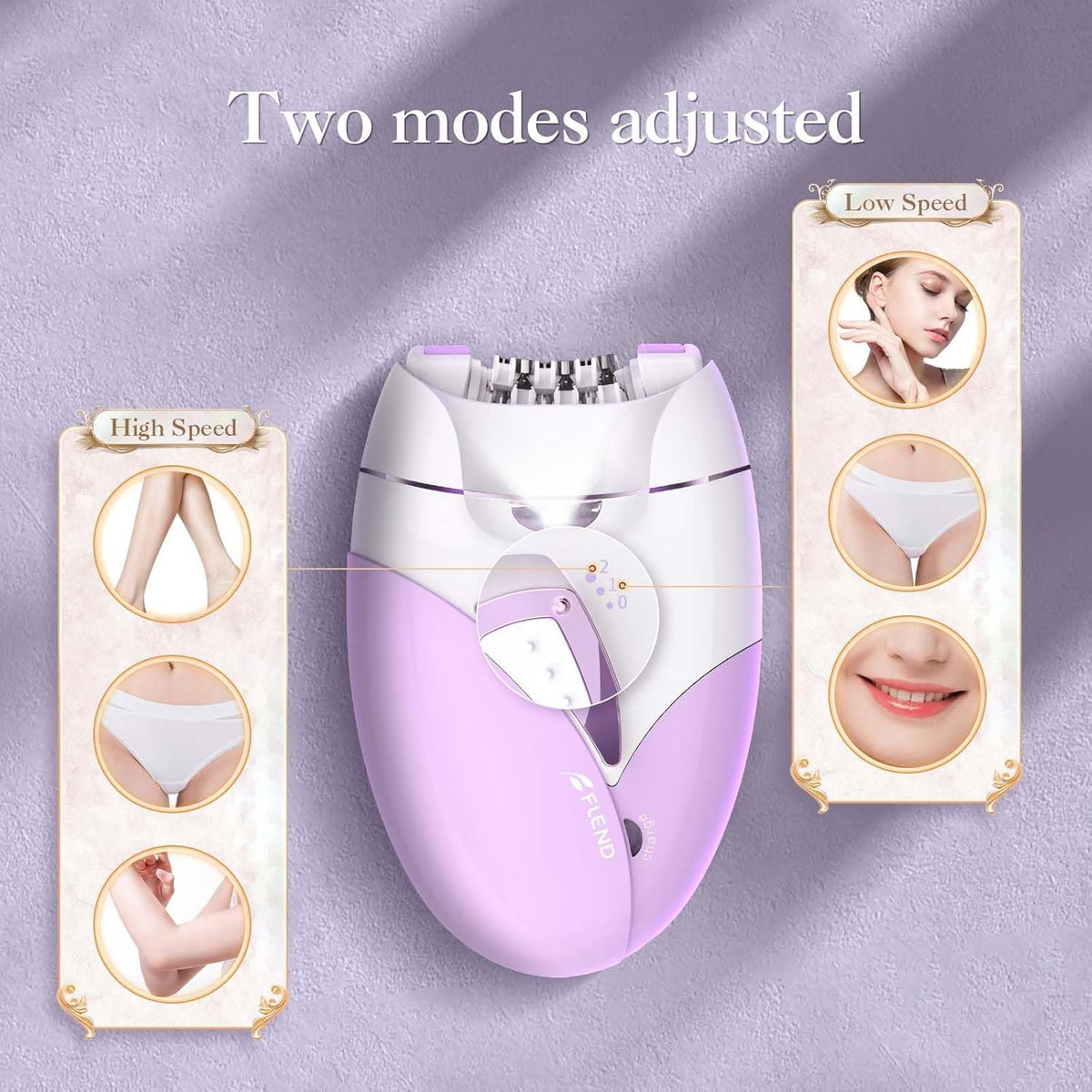 2-Speed Adjustable Epilator with 36 Tweezers T827