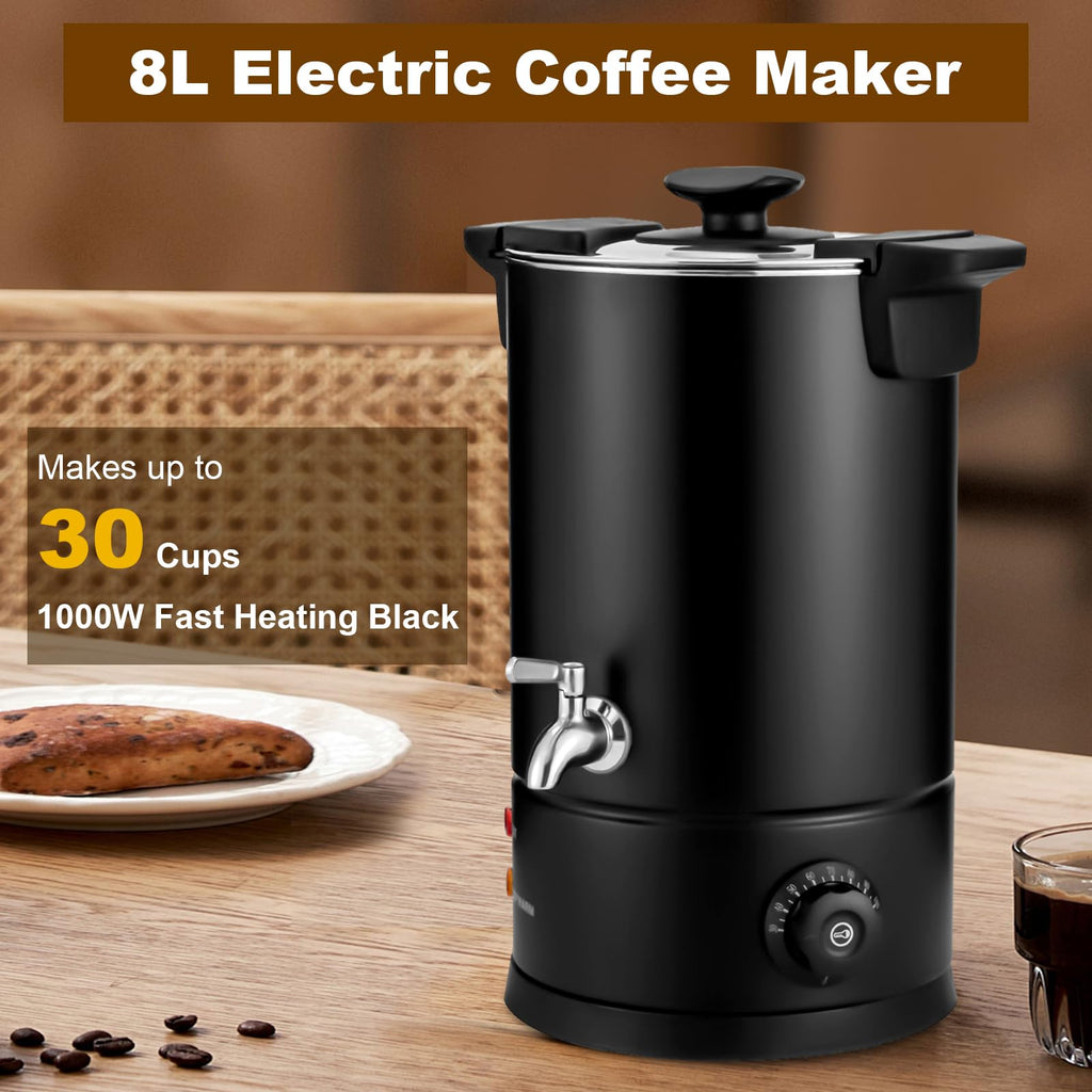 8L Electric Stainless Steel Coffee Urn Q685