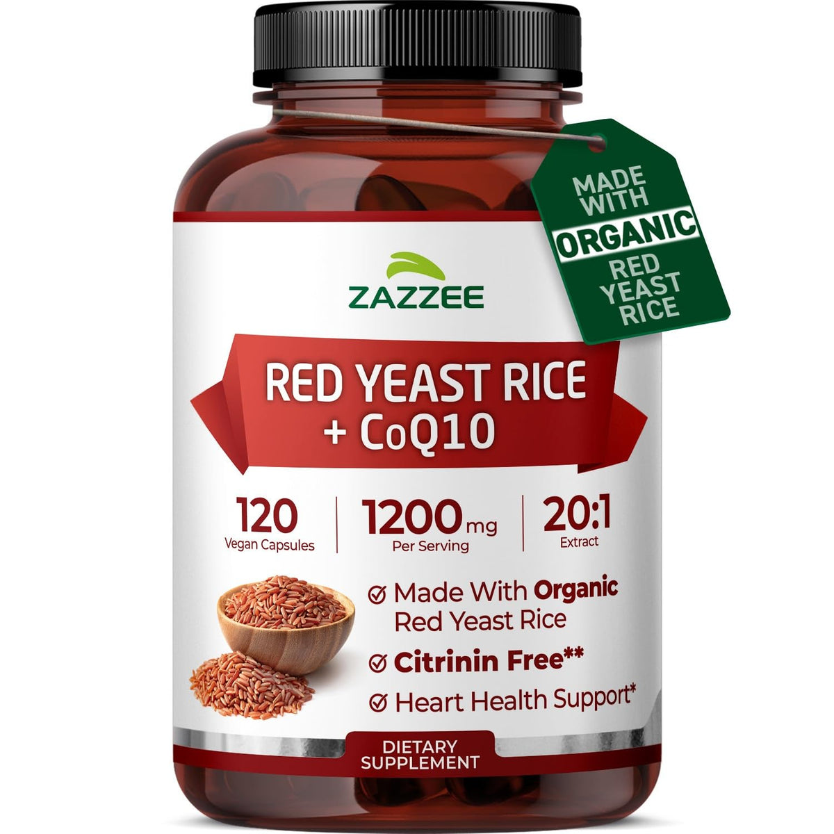 Organic Red Yeast Rice Extract with CoQ10 R197314