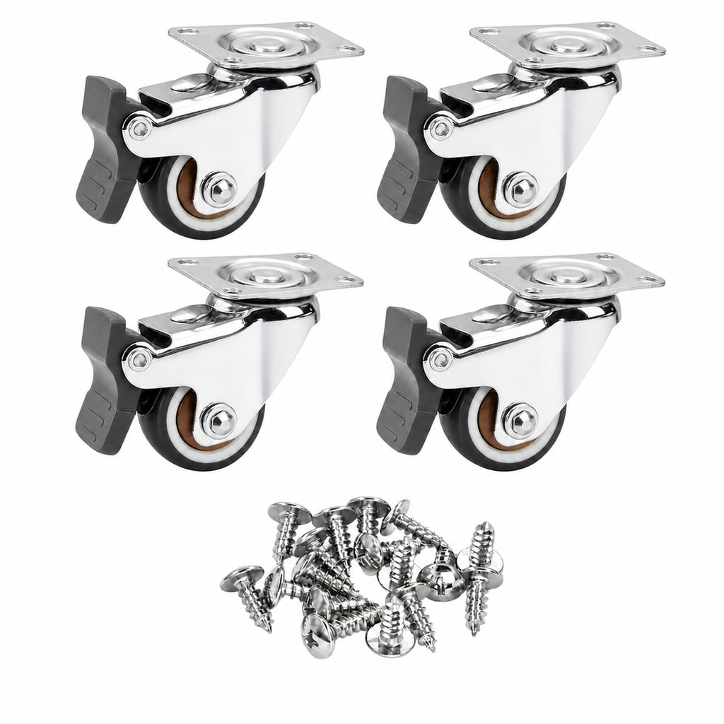 1 Inch Caster Wheels Set of 4 O5854