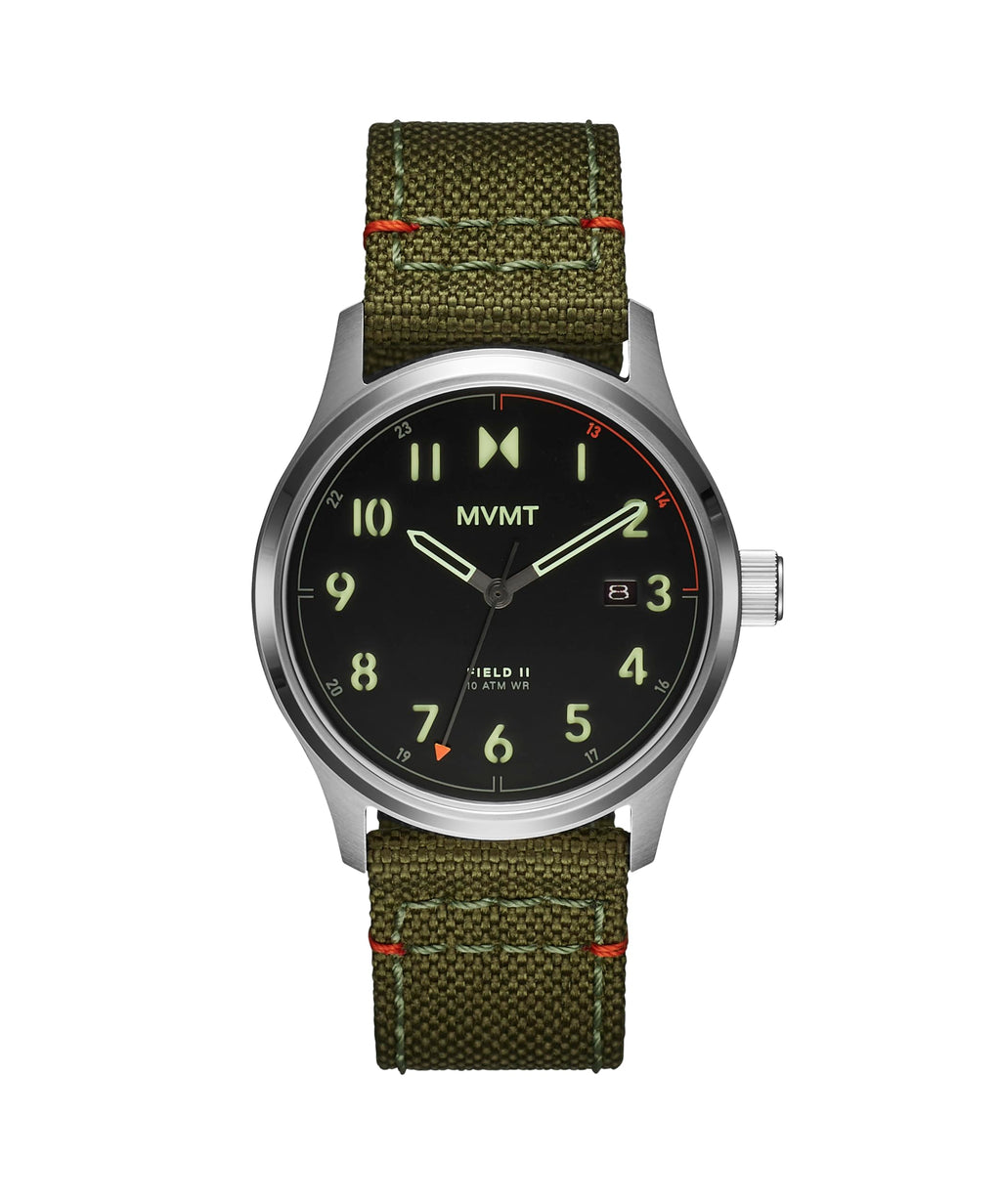 Men's 3 Hand Stainless Steel Nylon Strap Watch 41mm Y681624