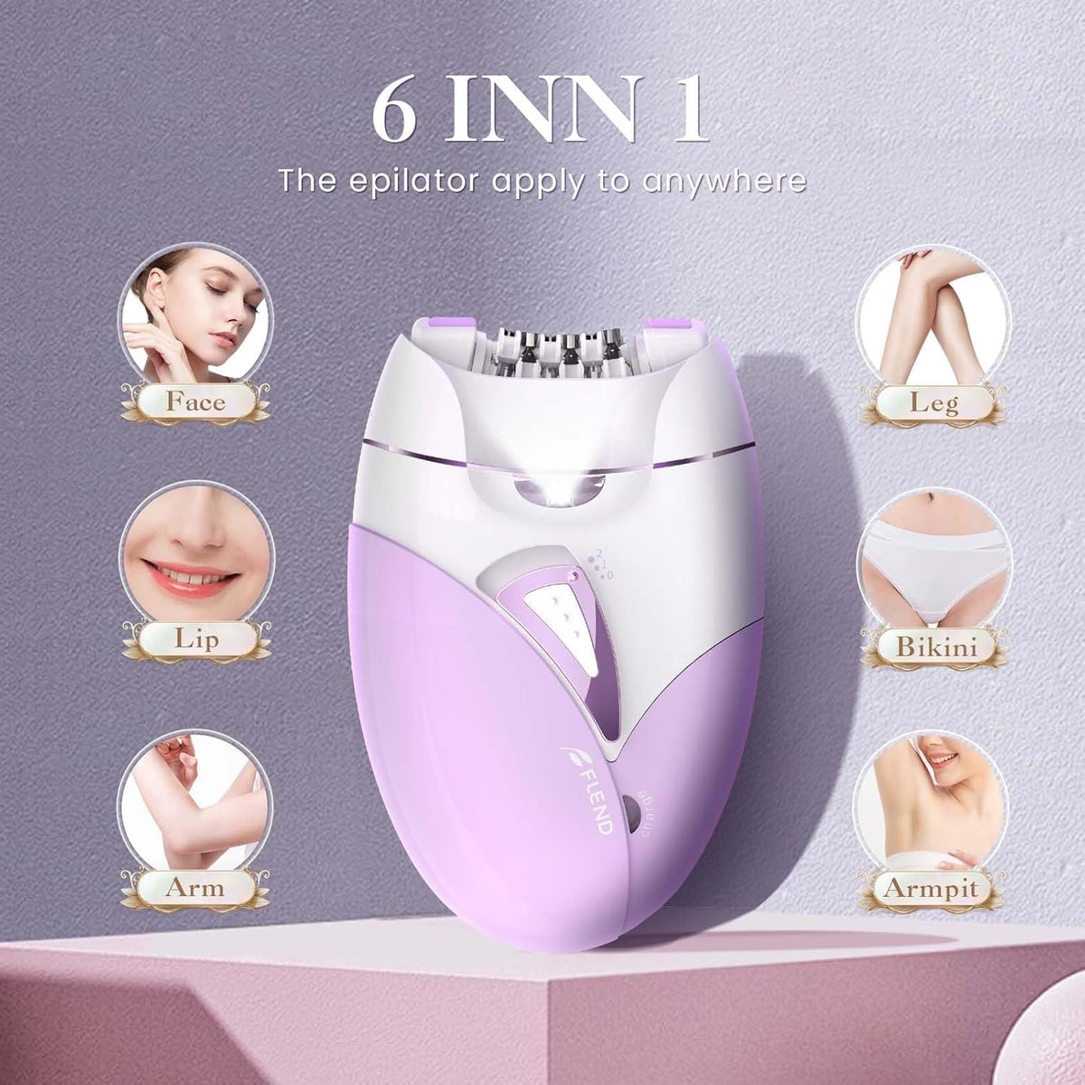 2-Speed Adjustable Epilator with 36 Tweezers T827