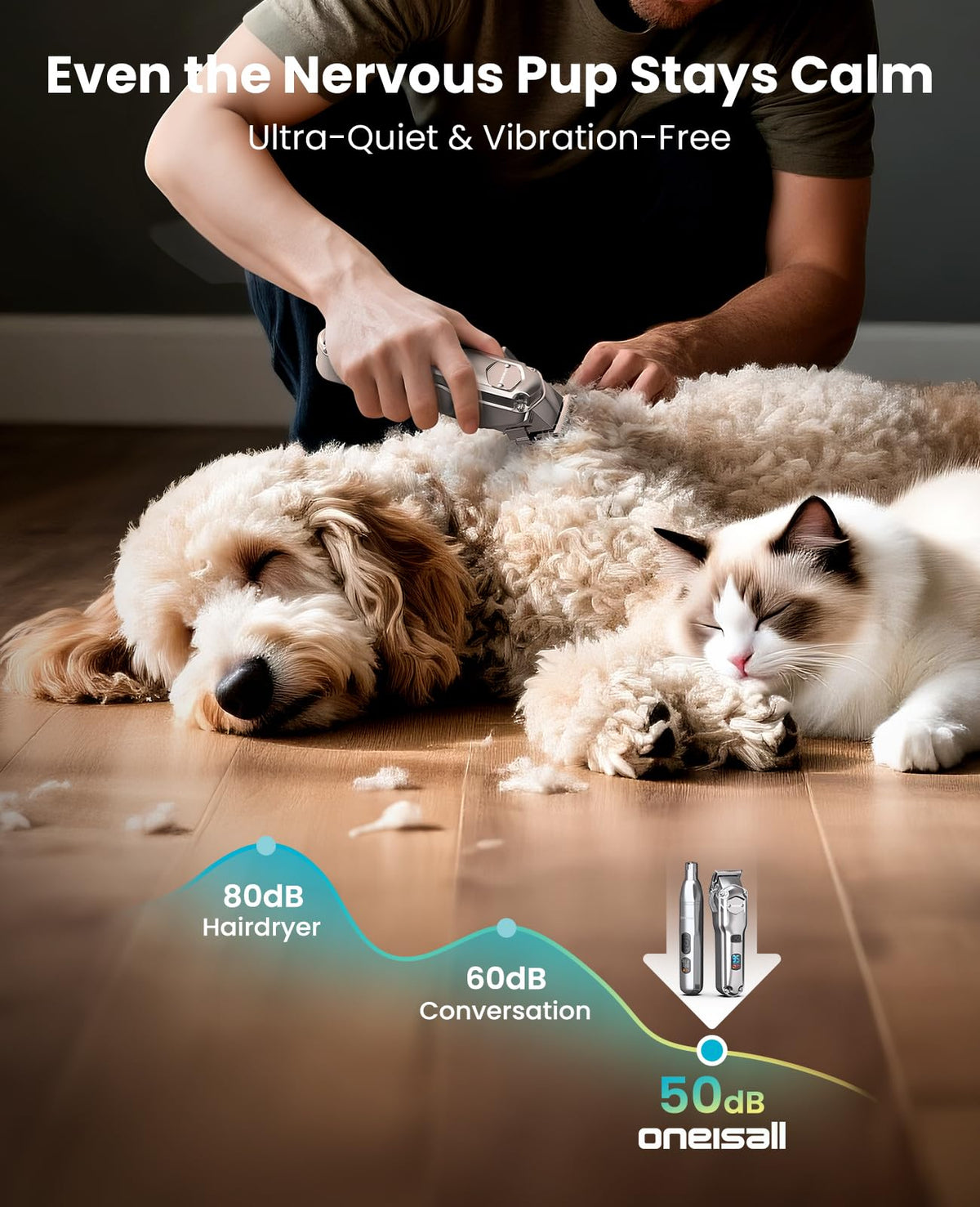 Dog Grooming Clippers 4-in-1 Kit C791049