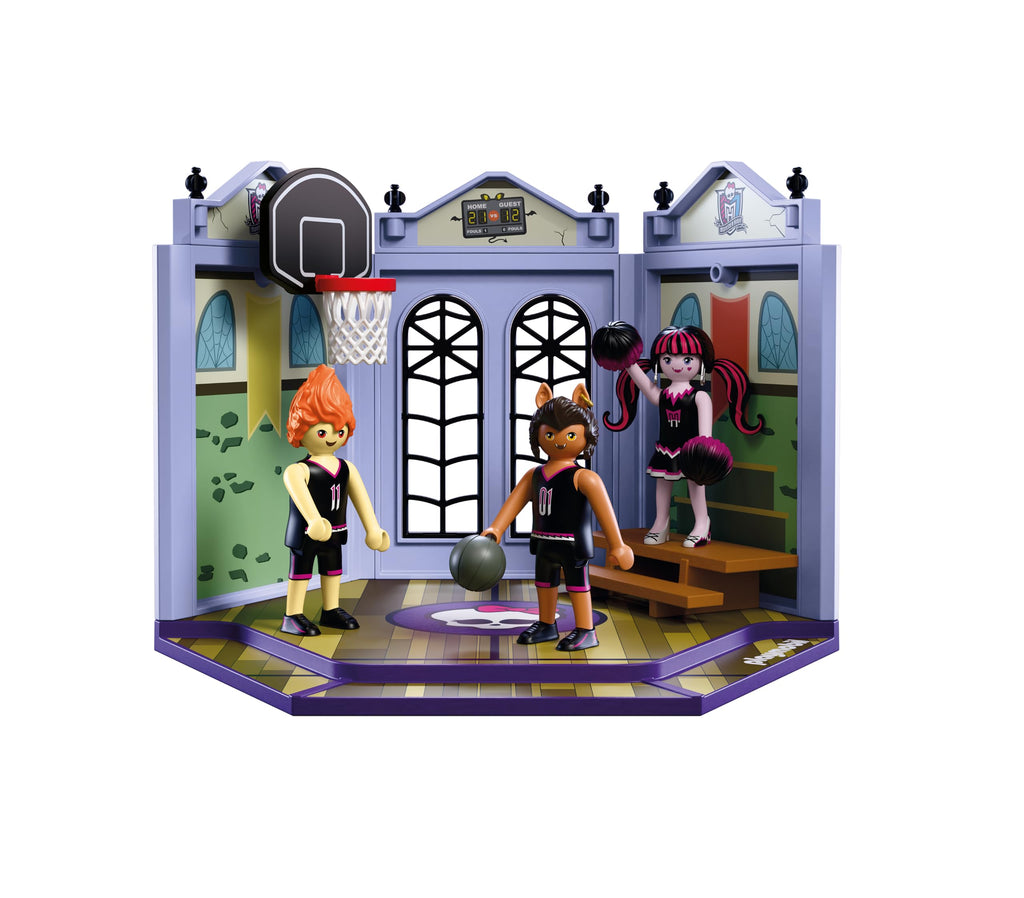 Monster High Casketball Court Playset with Draculaura, Clawd Wolf, Heath Burns L50997